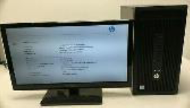 Desktop with mouse, keboard